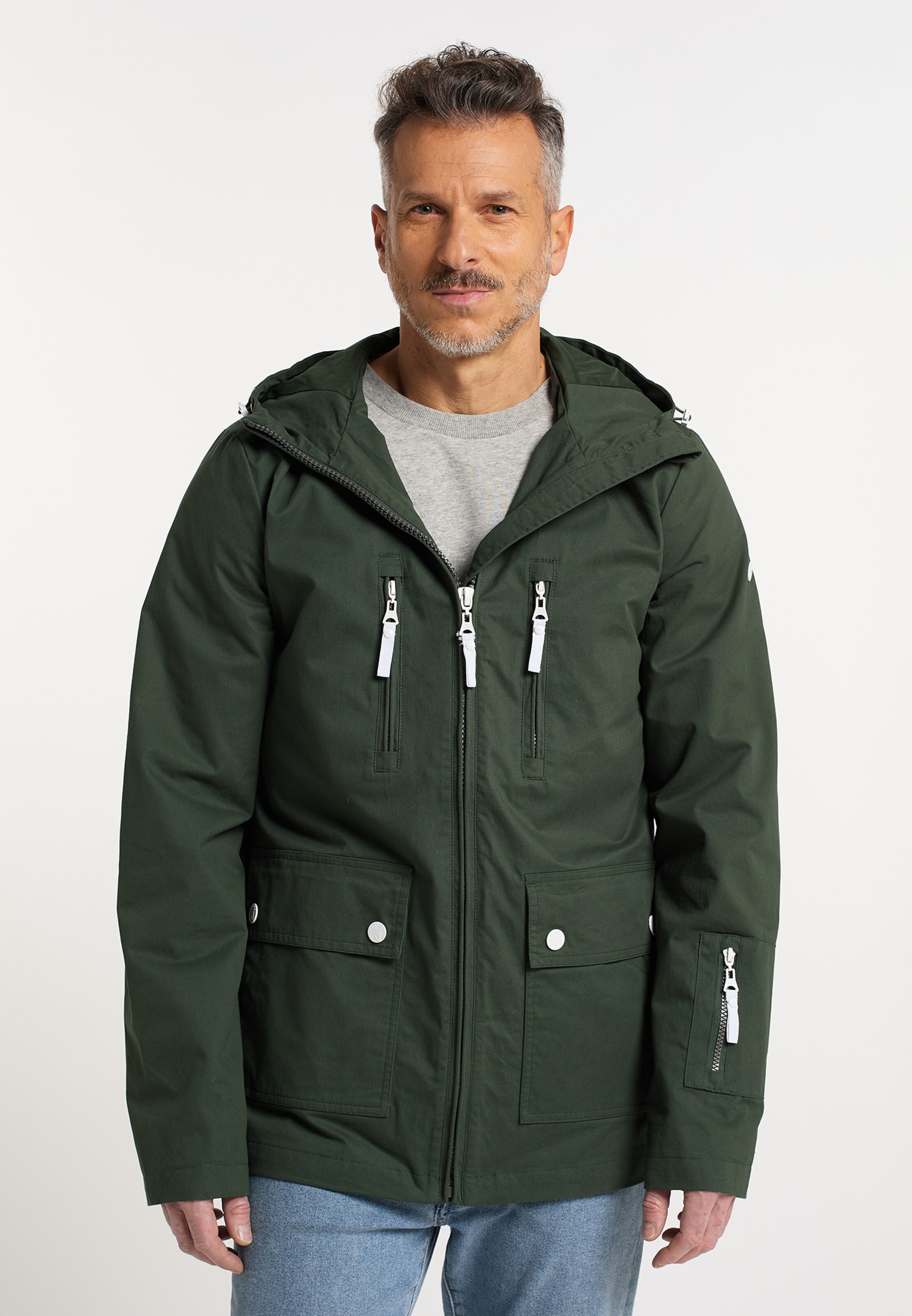 Männer Jacken DreiMaster Maritim Jacke in Grün - IF08468 Männer Jacken DreiMaster Maritim Jacke in Grün - IF08468