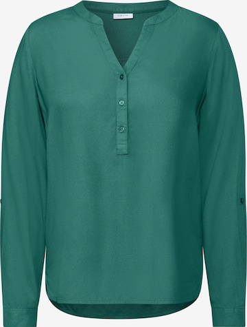 CECIL Bluse in Unifarbe in Grün: Vorderseite