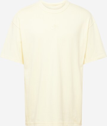 T-Shirt 'Essential' Nike Sportswear en jaune : devant