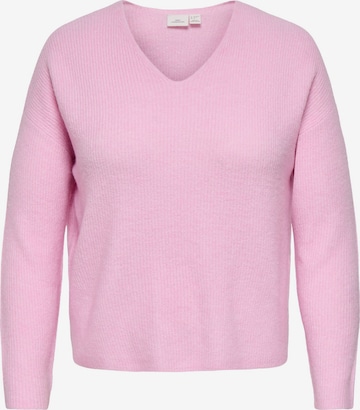 ONLY Carmakoma - Jersey en rosa: frente