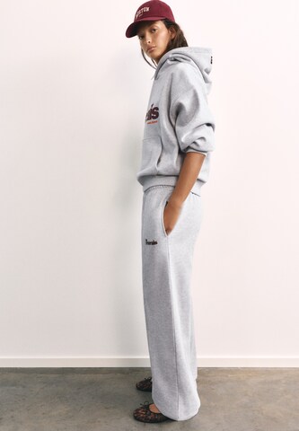 Pull&Bear Wide leg Trousers in Grey
