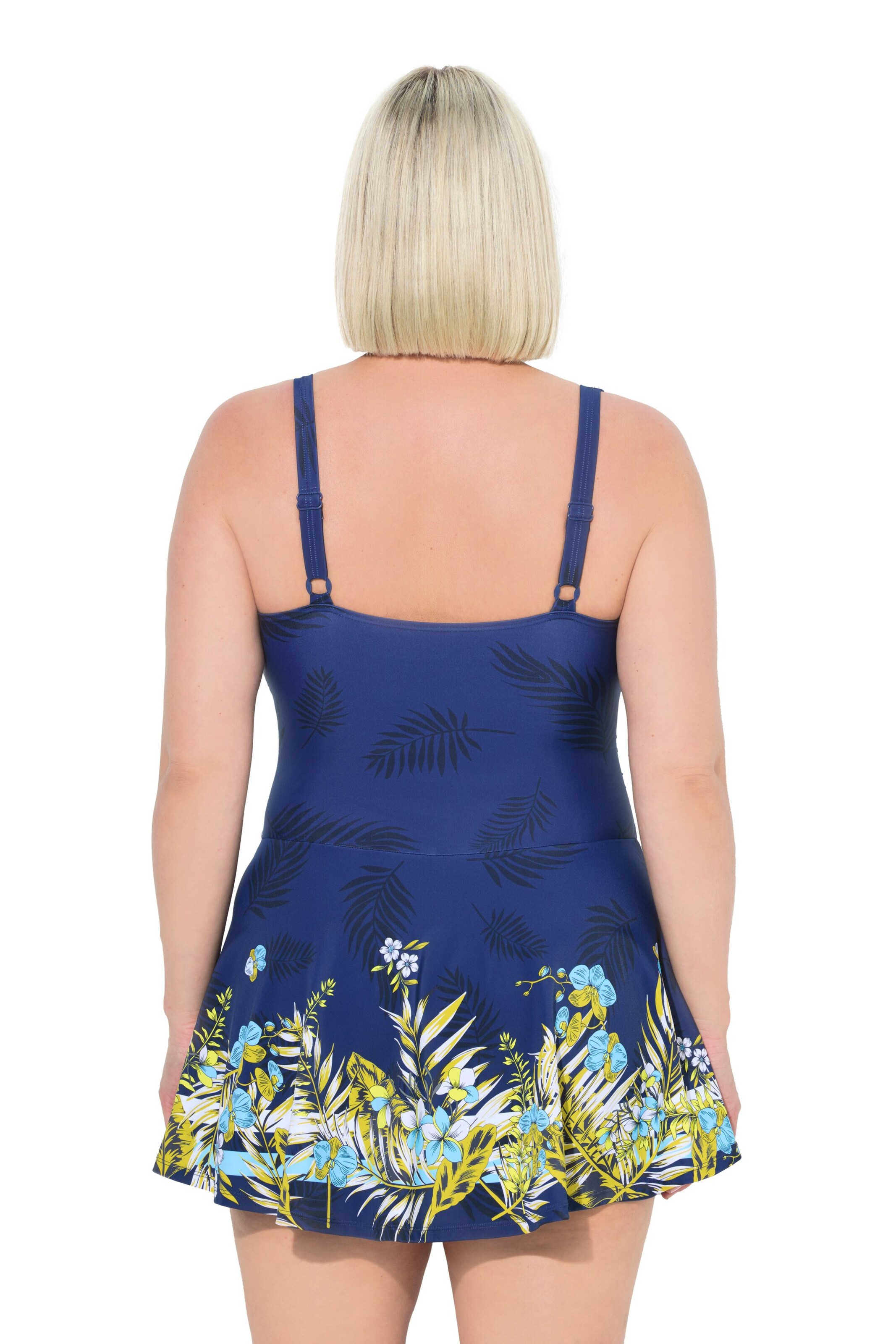 Ulla Popken Badeanzug in Blau