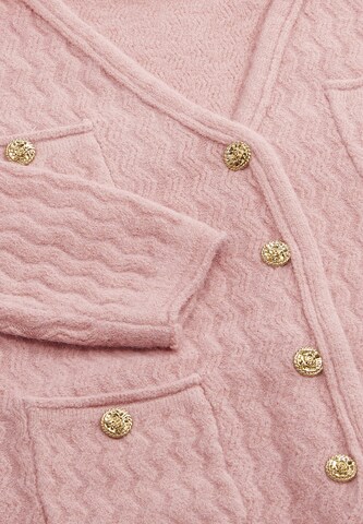 NALLY Gebreid vest in Roze