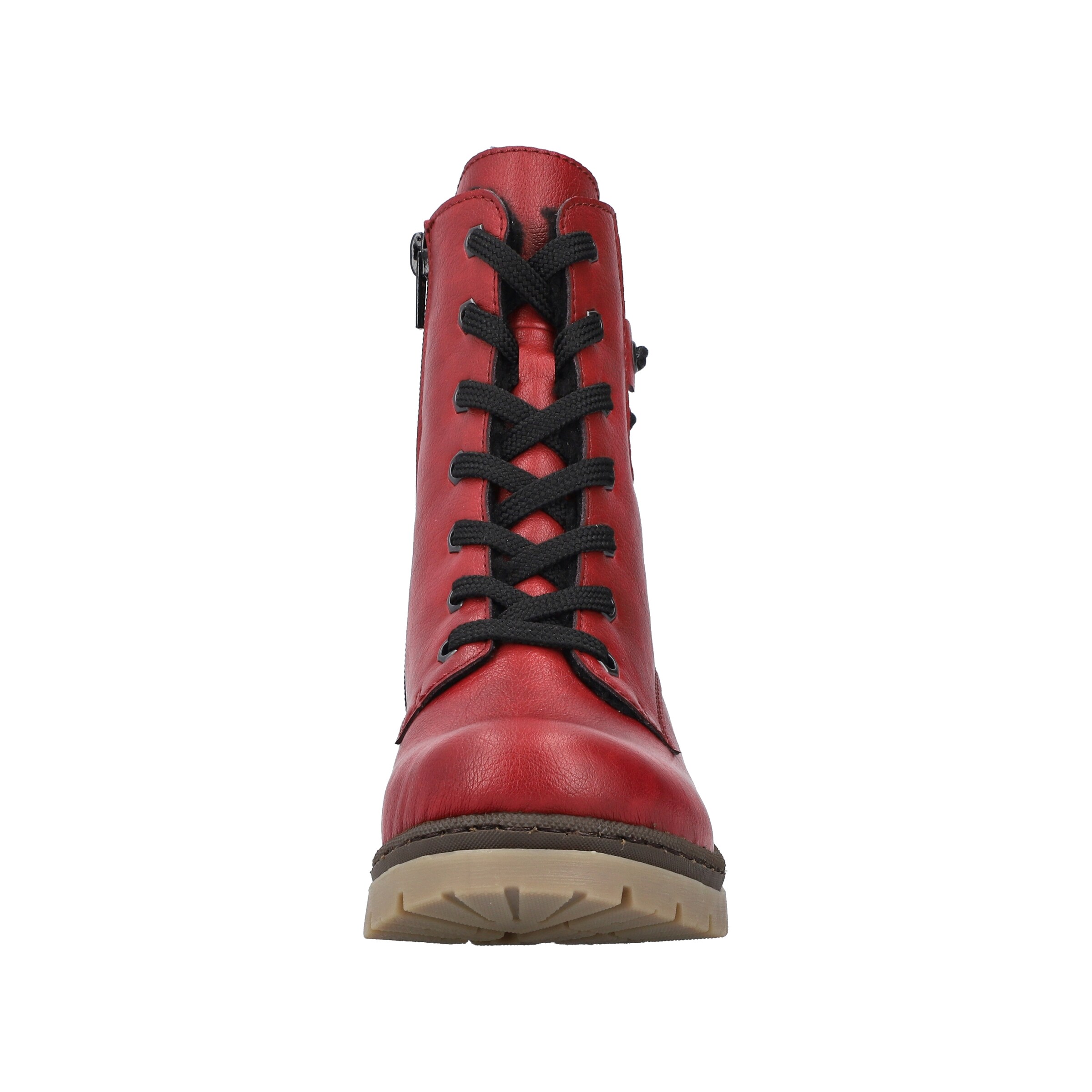 Rieker Lace-up bootie in Red