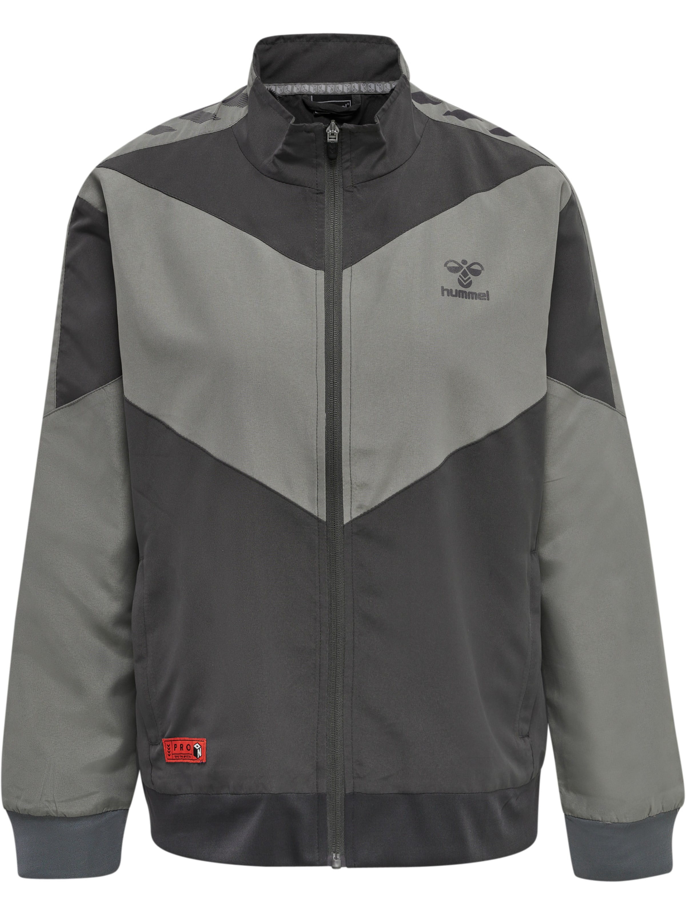 Hummel Sportjacke 'Pro' in Grau: Vorderseite