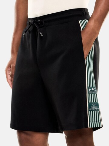 EA7 Emporio Armani Regular Broek in Zwart