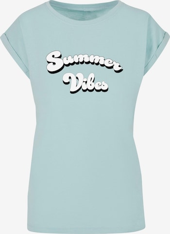 Merchcode Shirt 'Summer Vibes' in Blue: front