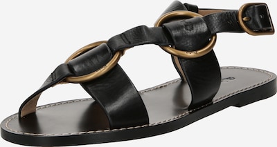 Sandale Polo Ralph Lauren pe negru, Vizualizare produs