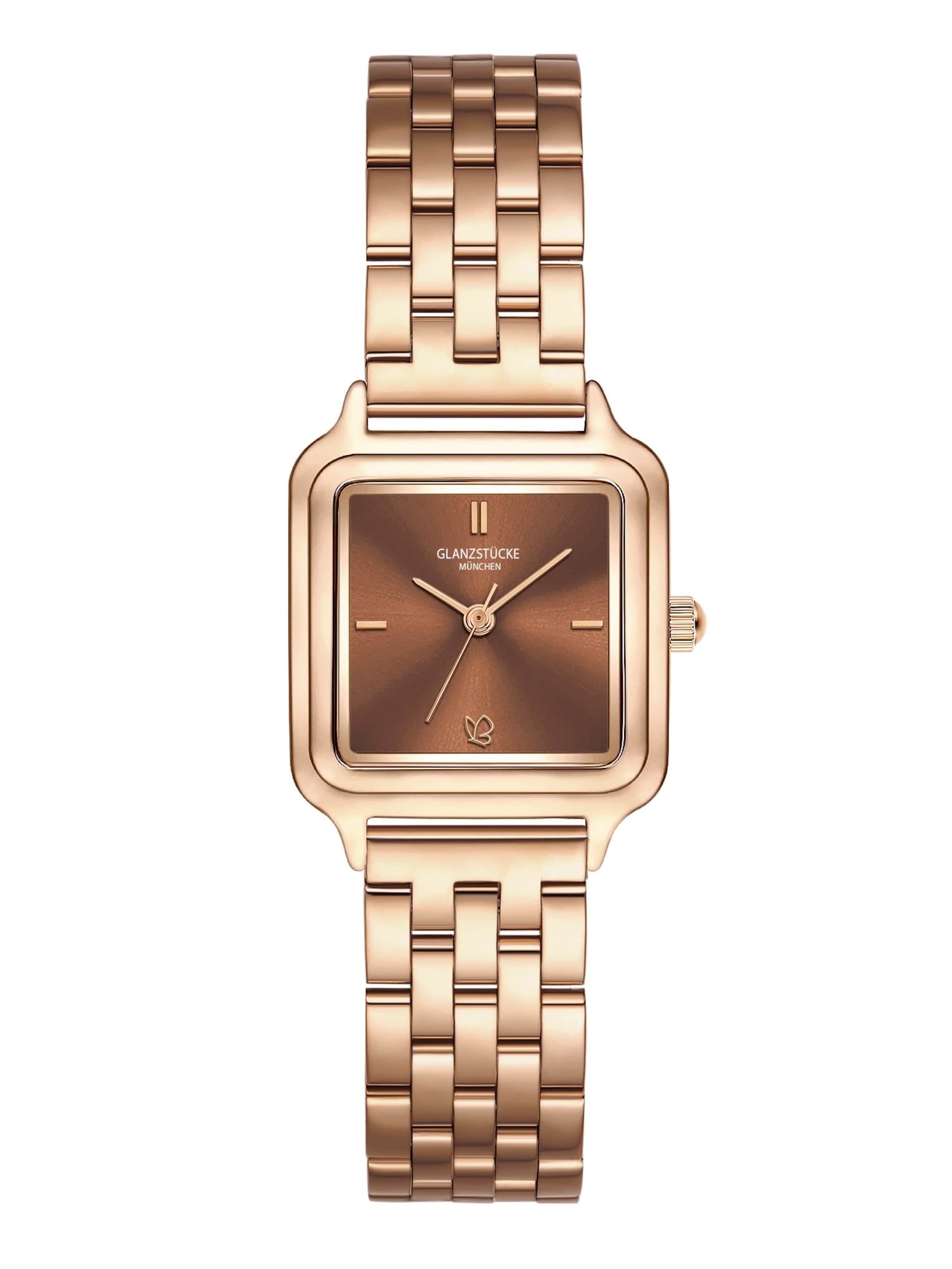 Glanzstücke München Analoguhr in Gold: Vorderseite