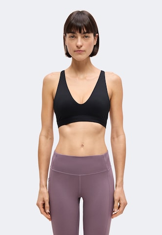 NIKEBustier Sportski grudnjak 'INDY' - crna boja: prednji dio