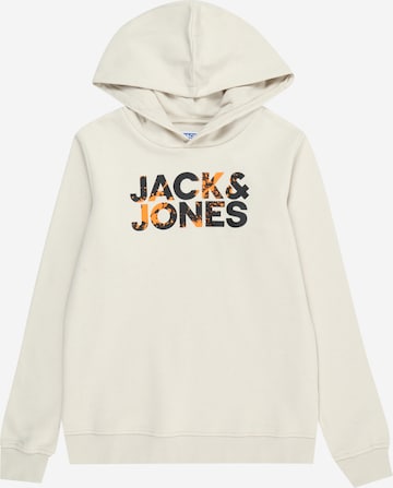 Jack & Jones Junior كنزة رياضية 'COMMERCIAL' بلون بيج: الأمام