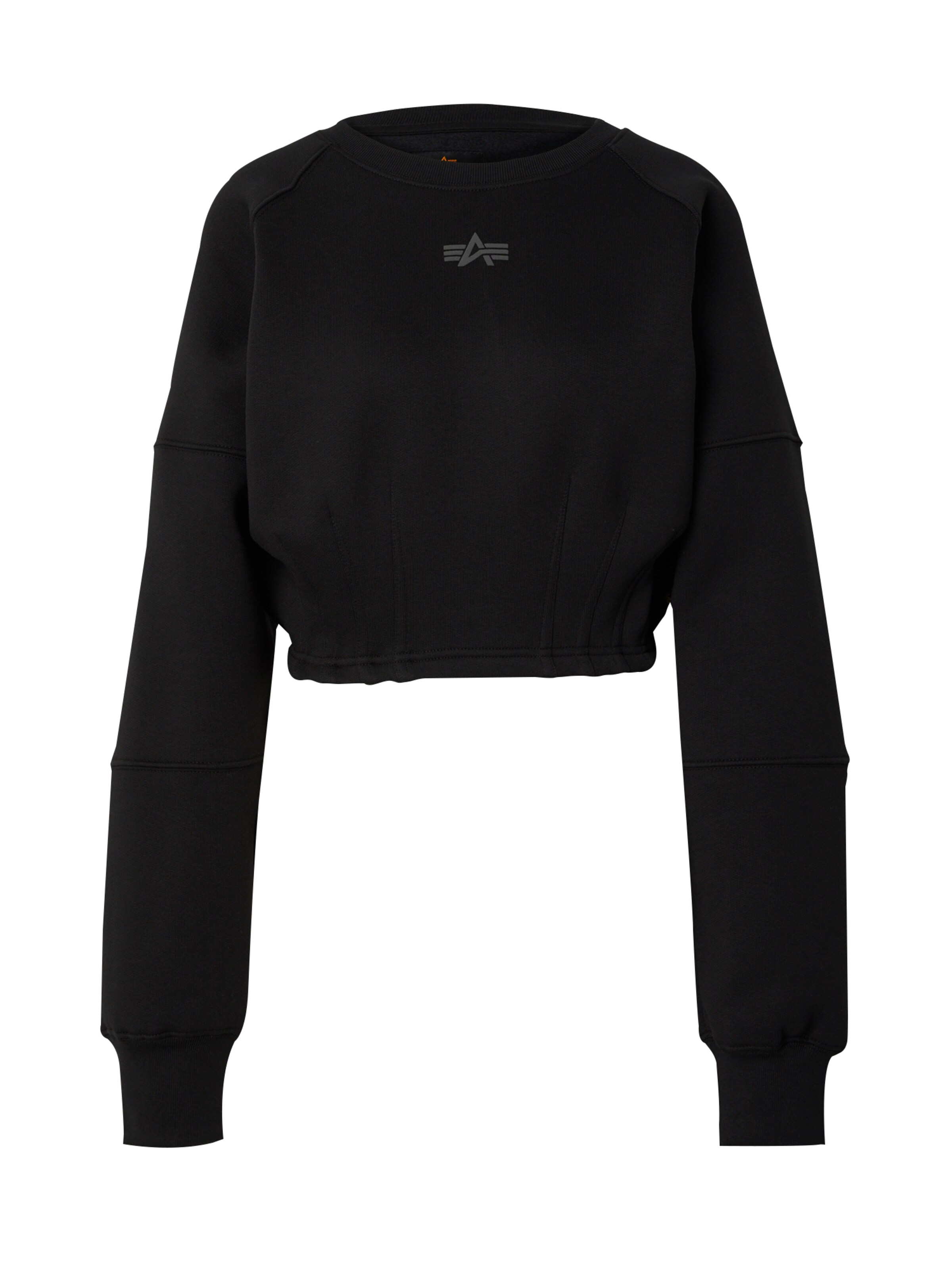 ALPHA INDUSTRIES Sweatshirt i sort: forside