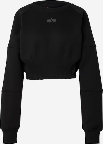 Sweat-shirt ALPHA INDUSTRIES en noir : devant