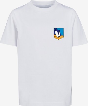 F4NT4STIC T-Shirt 'Looney Tunes Road Runner Face' in Weiß: predná strana