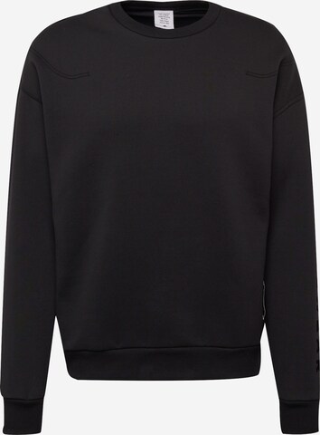 ADIDAS SPORTSWEARSportska sweater majica 'Lounge Fleece' - crna boja: prednji dio