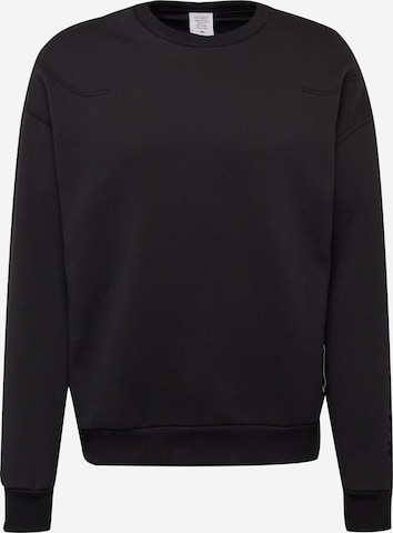 melns ADIDAS SPORTSWEAR Sportiska tipa džemperis 'Lounge Fleece': no priekšpuses