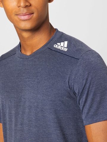 ADIDAS SPORTSWEAR - Camisa funcionais 'Designed for Training' em azul