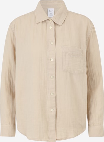 Gap Petite Blus i beige: framsida