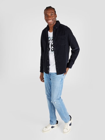 Casual Friday Regular fit Overhemd 'Anton' in Blauw