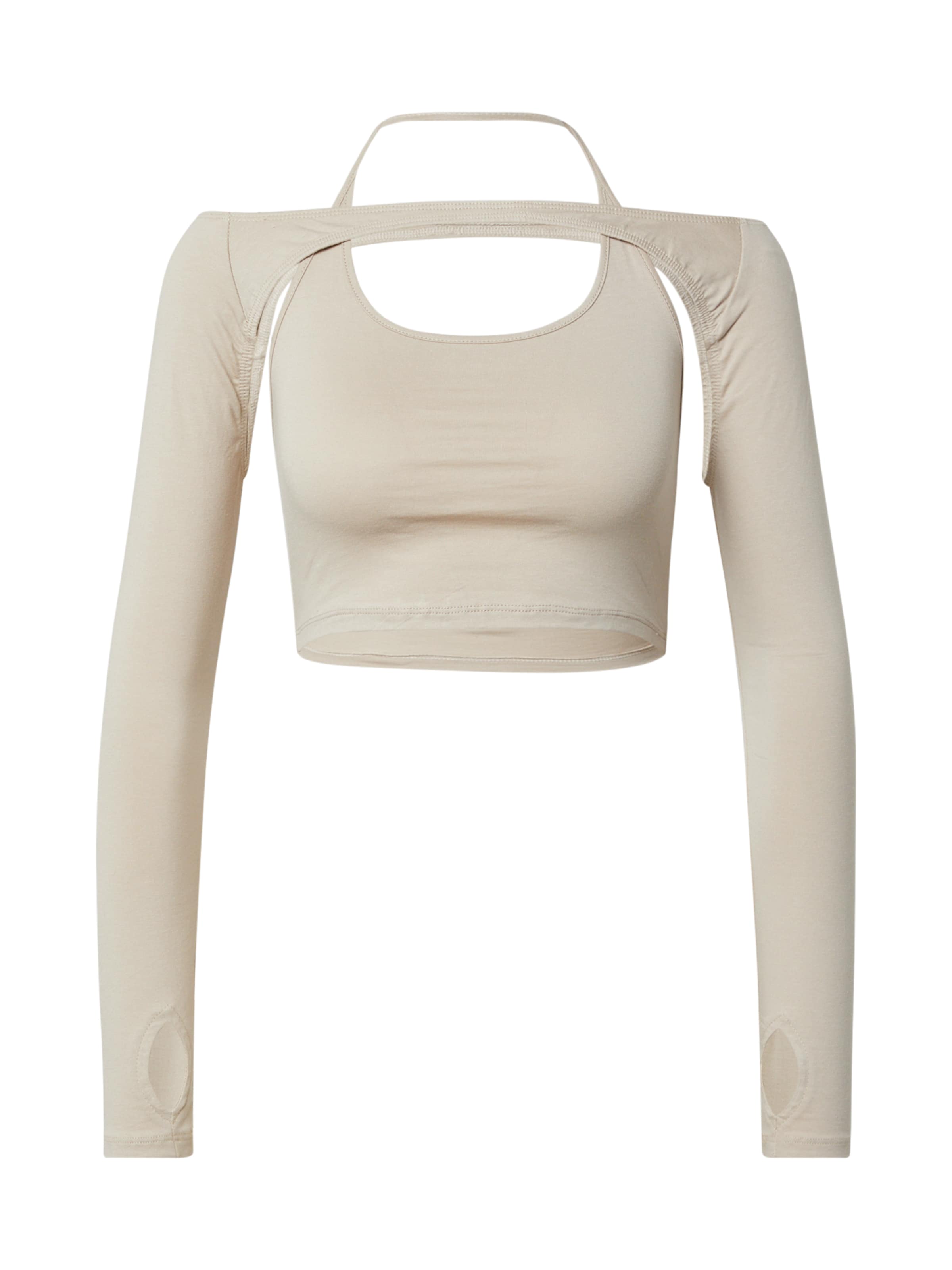 Motel Μπλουζάκι 'Brandy' σε μπεζ: μπροστά