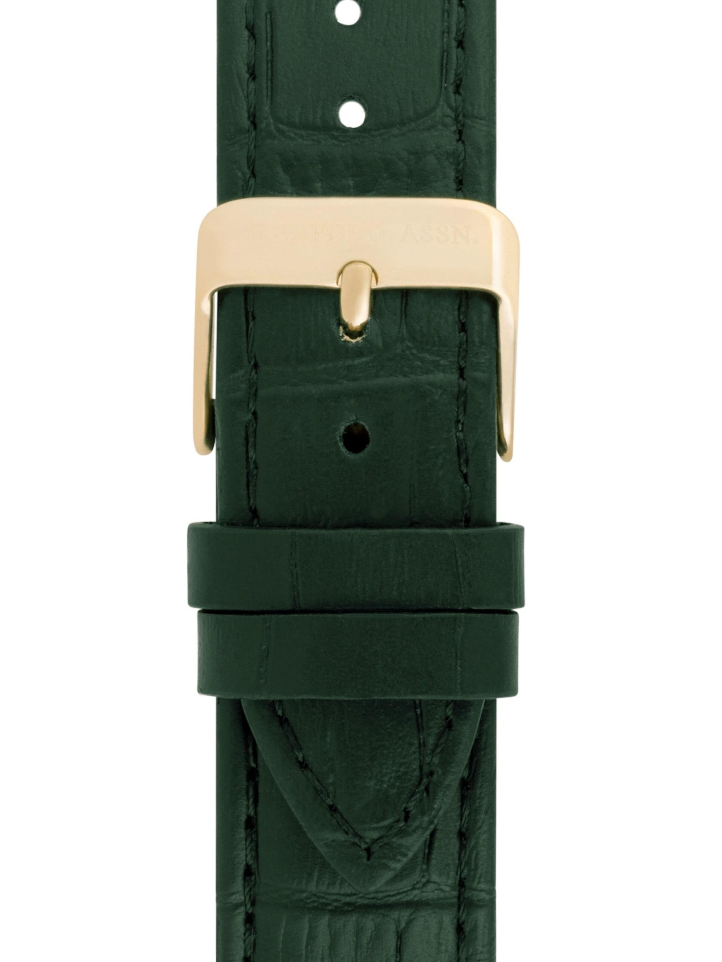 Montre à affichage analogique 'Brandon Leather' U.S. POLO ASSN. en vert