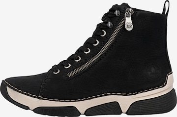 Rieker Sneakersy wysokie 'Hohe Sneaker mit Schnürung' w kolorze czarny: przód