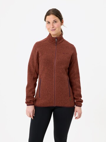 VAUDE Functionele fleece jas 'Rienza IV' in Bruin: voorkant