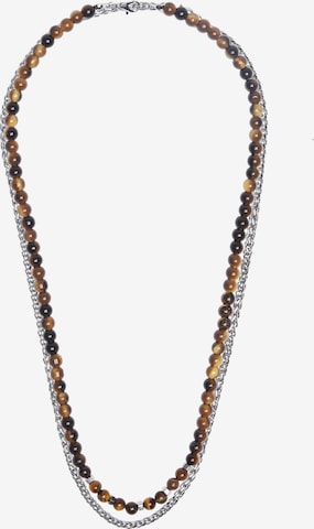 Pull&Bear Necklace in Brown: front