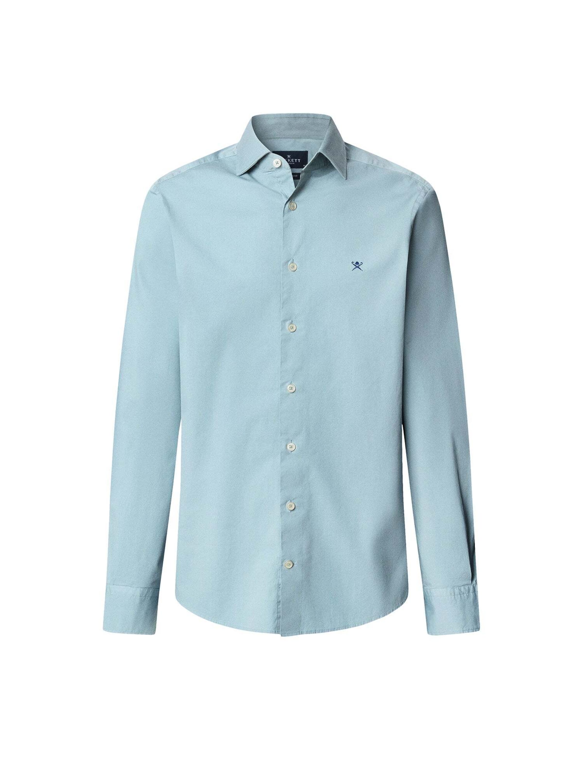 Hackett London Regular Fit Hemd in Blau: Vorderseite