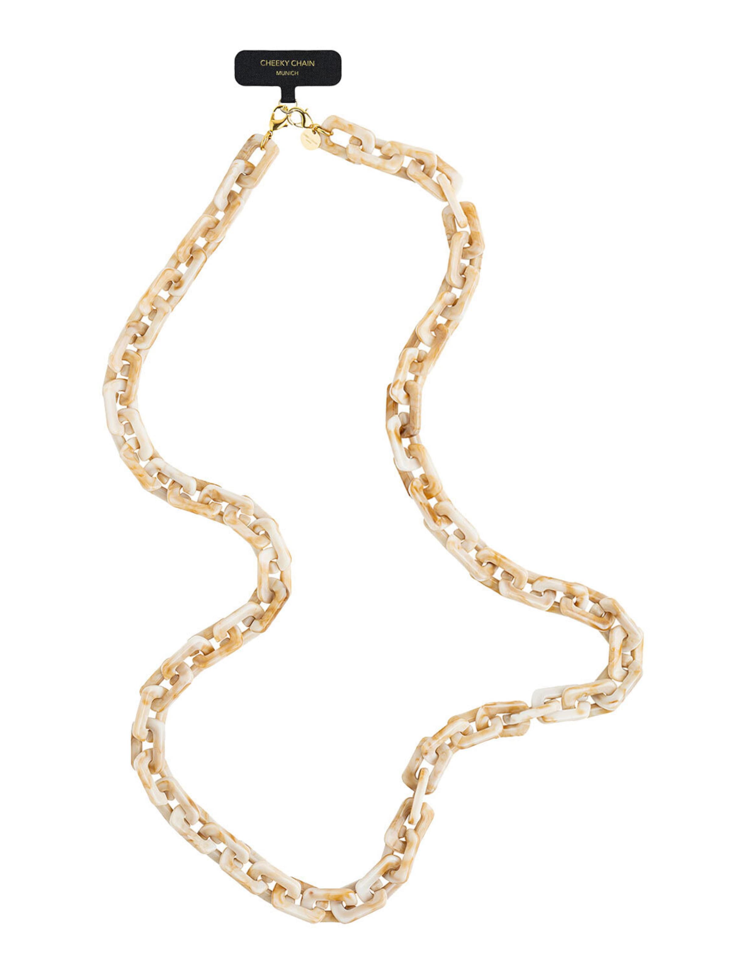 Cheeky Chain Munich Handykette ' Kelly' in Beige: Vorderseite