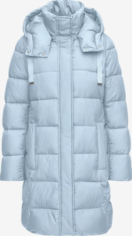 MANISA Winter parka 'Steppmantel' in Blue: front