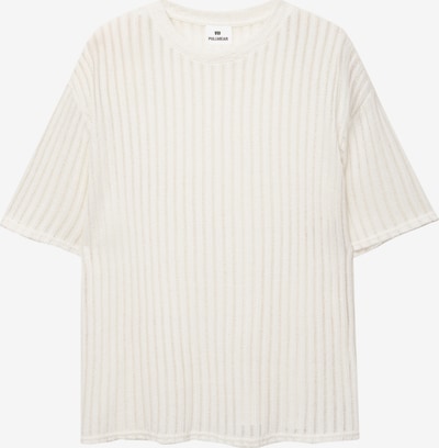 Pull&Bear Neulepaita värissä valkoinen, Tuotenäkymä