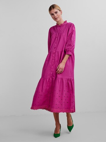 Y.A.S Jurk 'Violetta' in Roze: voorkant