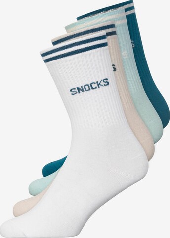 SNOCKS Athletic Socks in Blue: front