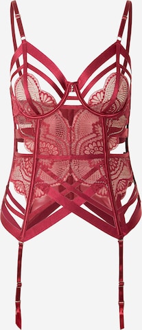 Hunkemöller Triangle Crotchless Lingerie 'Lyra' in Red: front