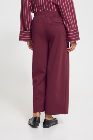 Wide Leg Pantalon 'IHKate' ICHI en violet