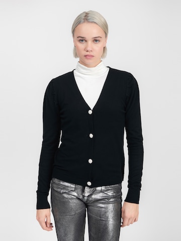 Influencer Knit cardigan in Black: front
