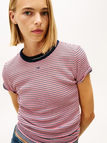 Tommy Jeans T-Shirt 'ESSENTIAL' in Weiß