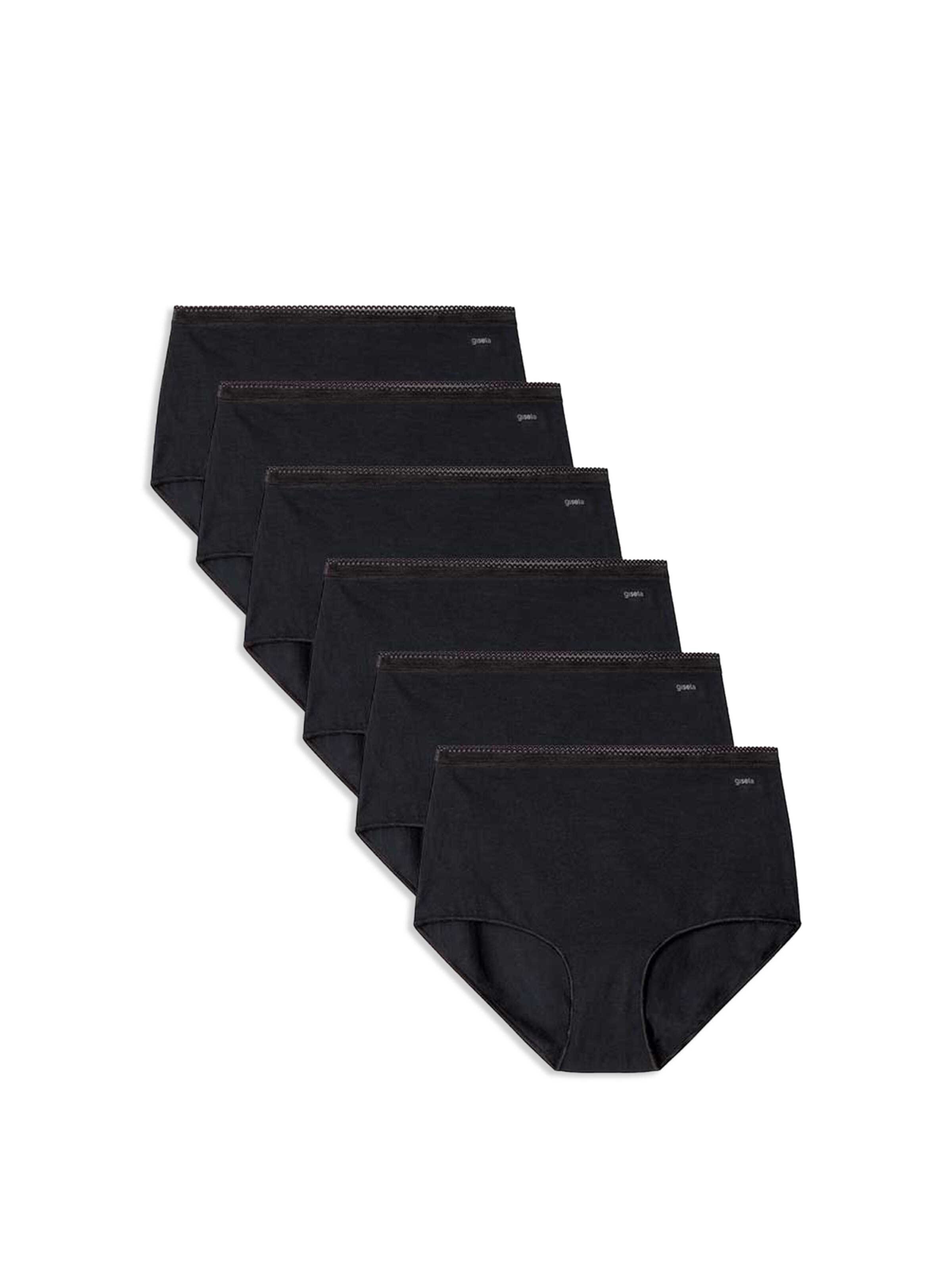 Gisela Formujúce nohavičky &#x27; 6 PACK &#x27; - Čierna: predná strana