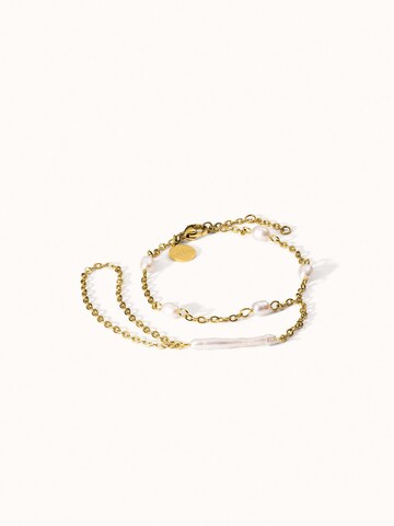 PURELEI - Pulsera 'Pearl Symphony' en oro: frente