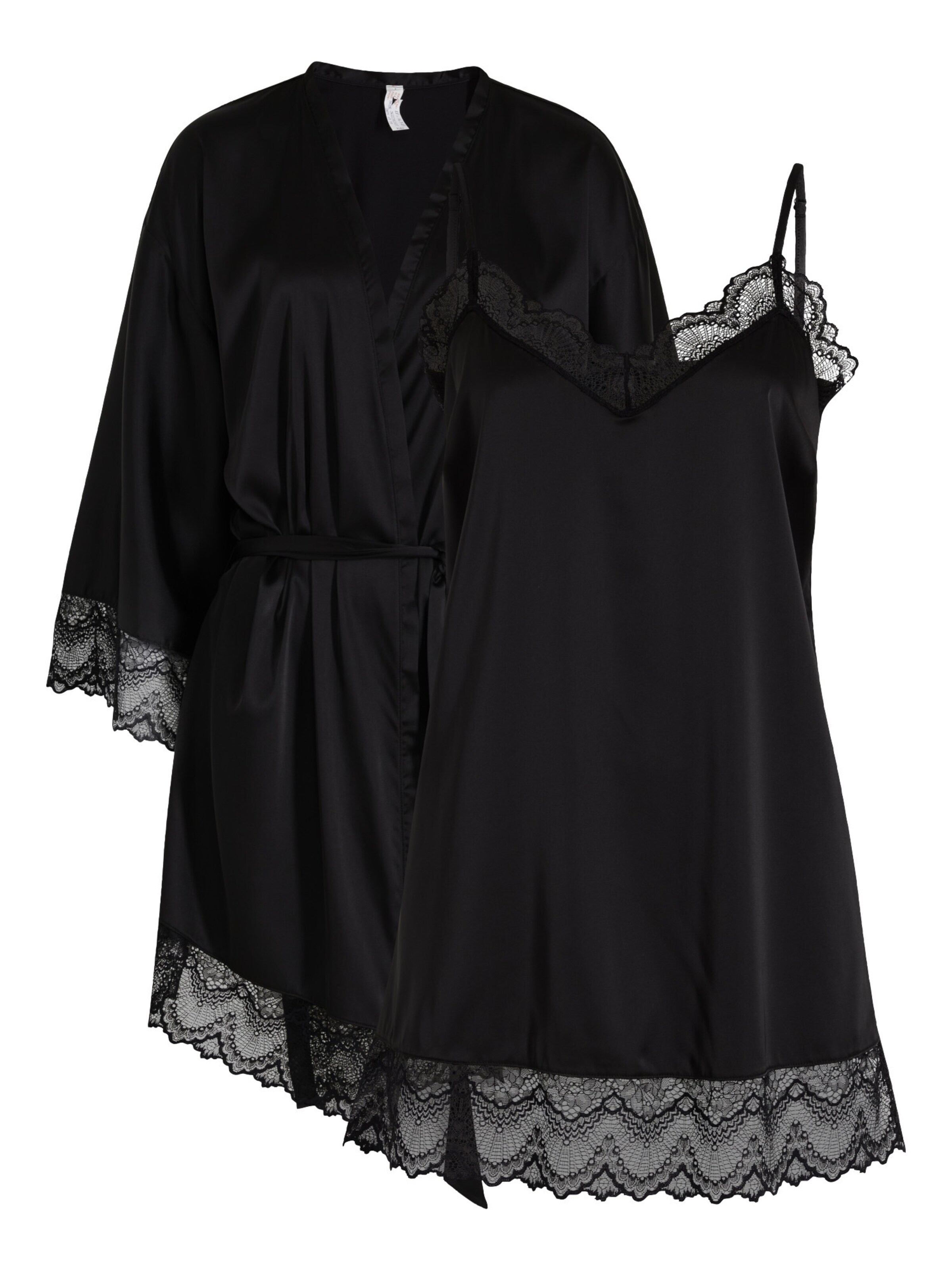 bonprix Bustier Wäsche-Sets in Schwarz: Vorderseite