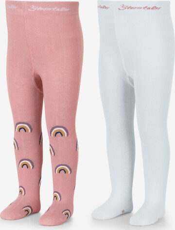 STERNTALER Tights 'Regenbogen' in Pink: front