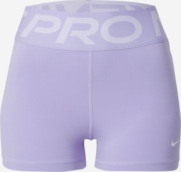 NIKE Skinny Παντελόνι φόρμας σε λιλά: μπροστά