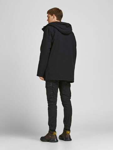 Parka mi-saison 'STATE' JACK & JONES en noir