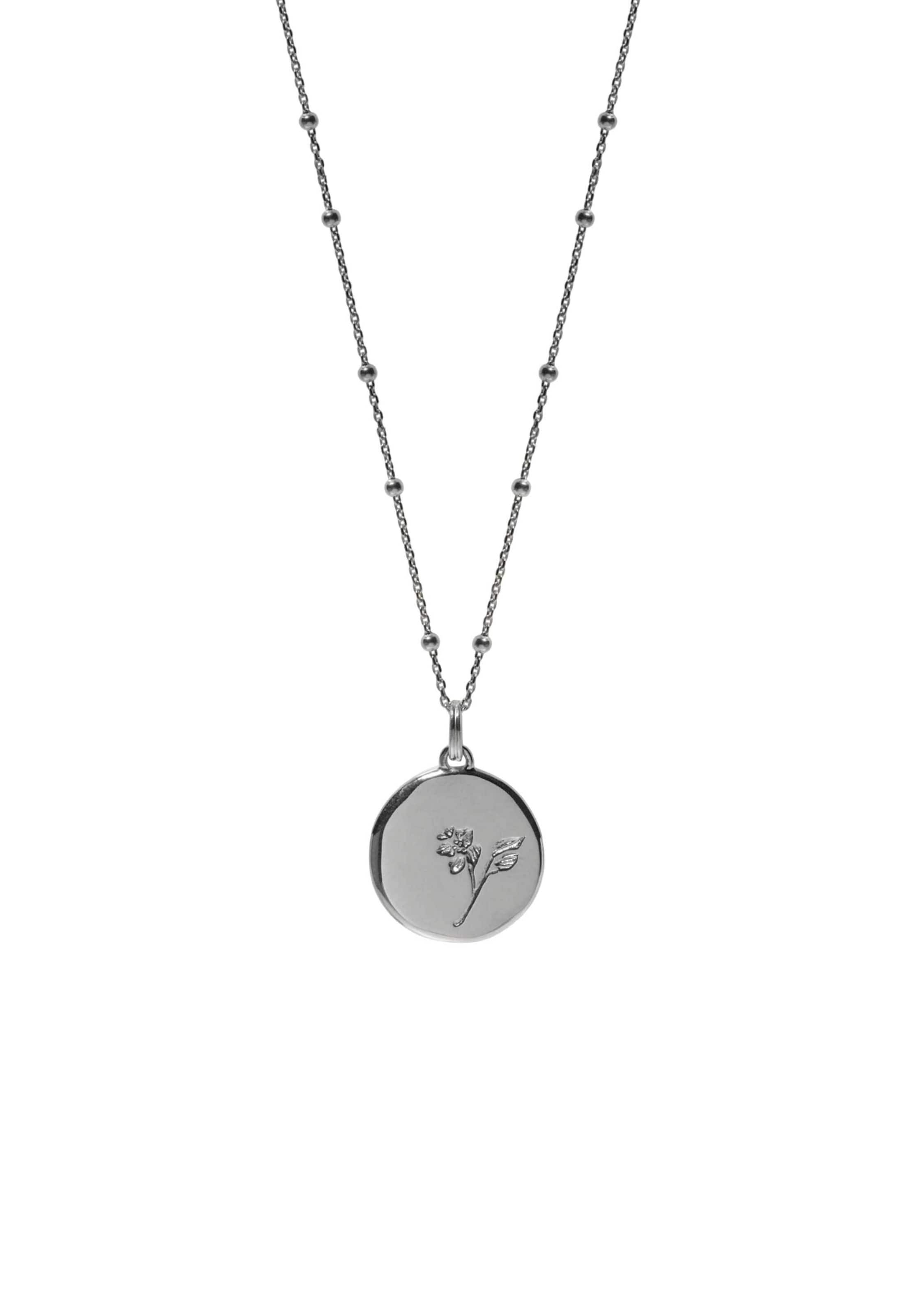 Stilnest Necklace 'Lilie' in Silver: front
