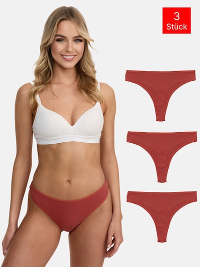 Tazzio String 'F933' in L in de kleur Oker, Productweergave