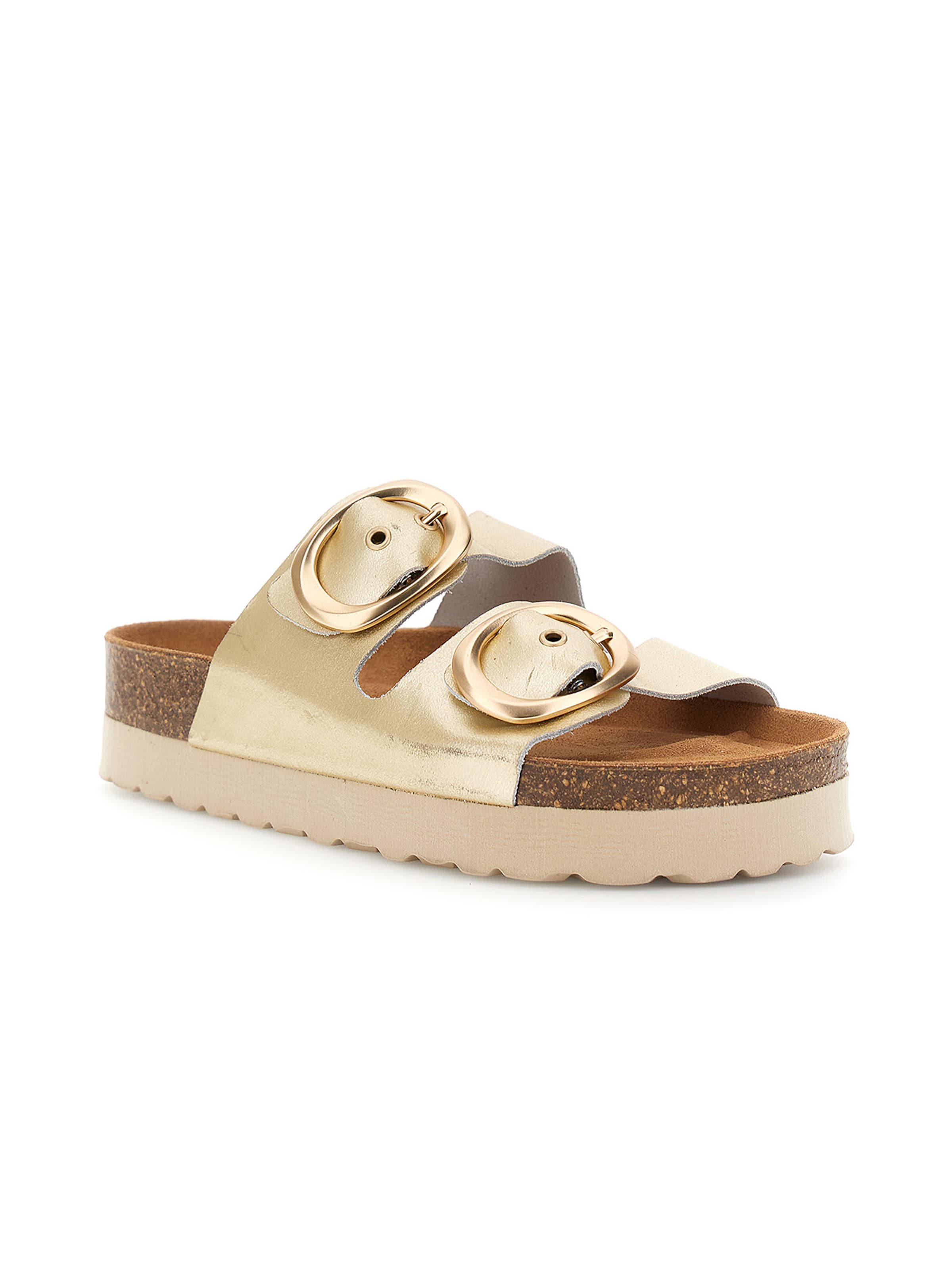 CAFè NOIR Mule in Gold: front