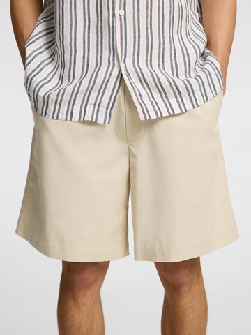 SELECTED HOMME Loose fit Trousers in Beige