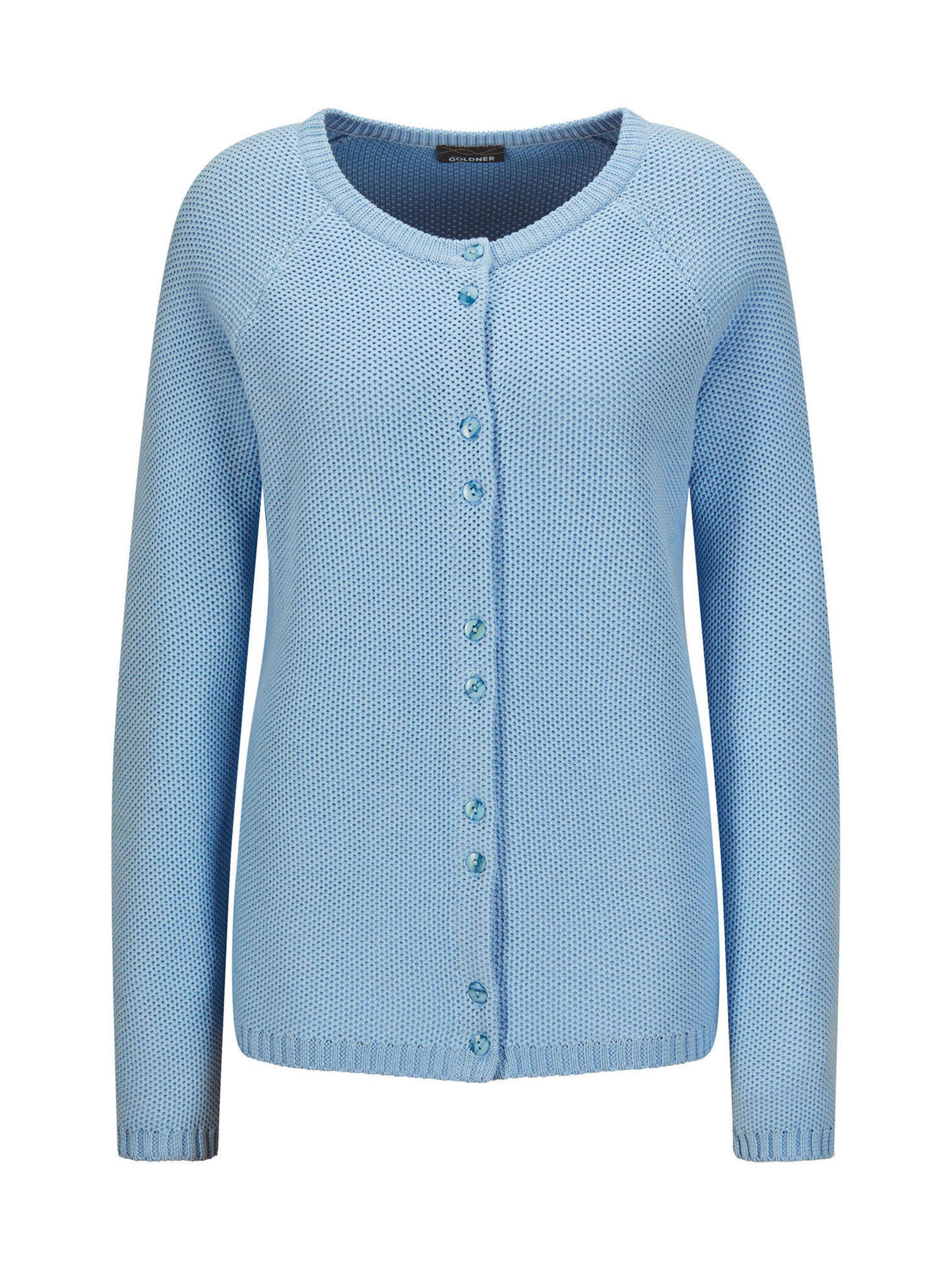 Goldner Cardigan en bleu clair, Vue avec produit