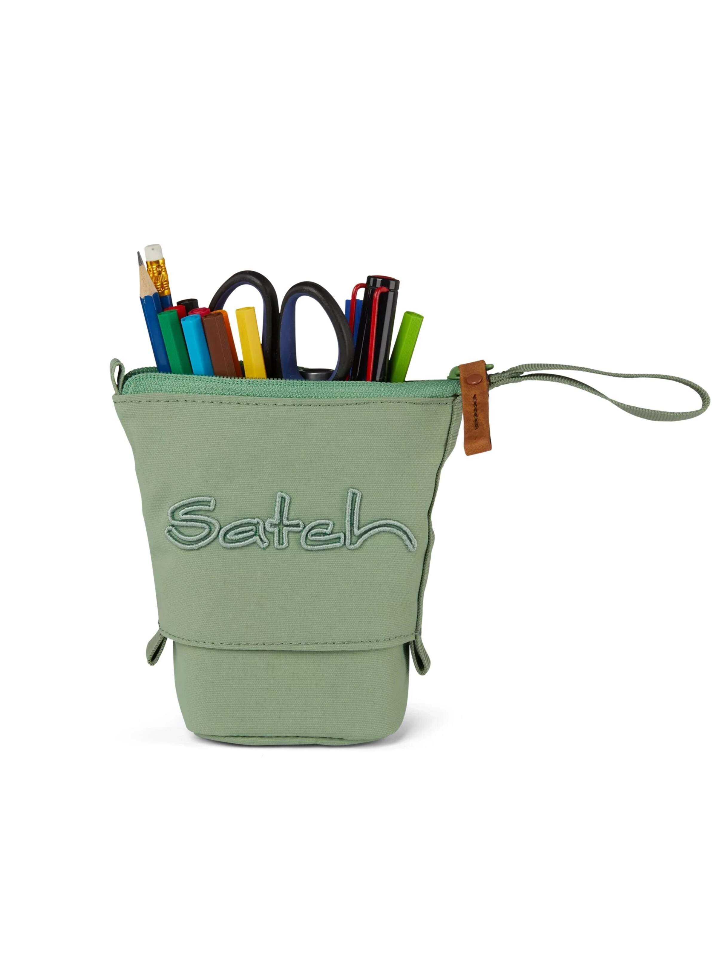 Satch Bag 'Federmäppchen Pencil Slider' in Green: front